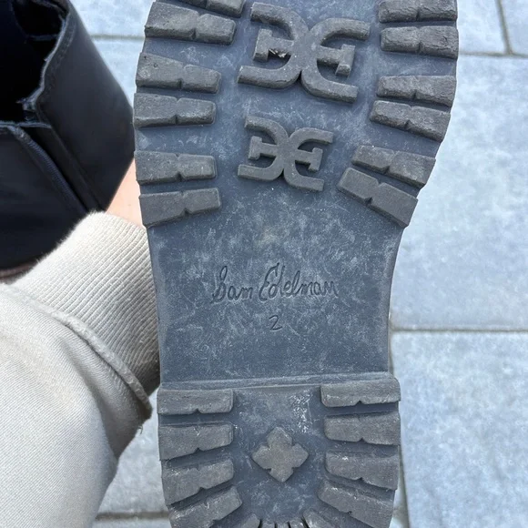 Sam Edelman Youth Black Leather Boots - Picture 4 of 7